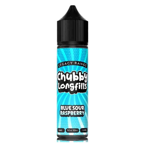 chubby legacy range long fill blue sour raspberry 20ml 60ml derbyshire vape