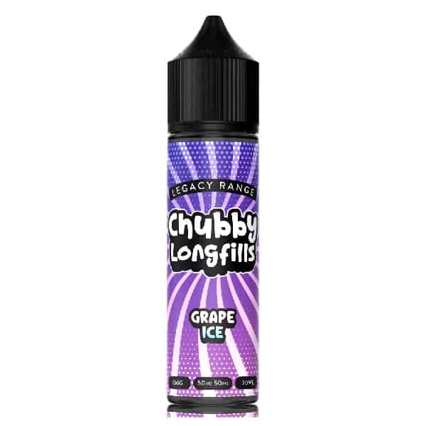 chubby legacy range long fill grape ice 20ml 60ml derbyshire vape