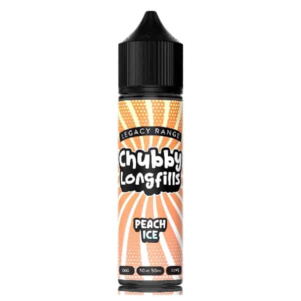 chubby legacy range longfill peach ice 20ml 60ml derbyshire vape