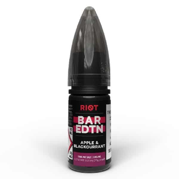 riot bar edtn apple blackcurrant 10ml salt derbyshire vape