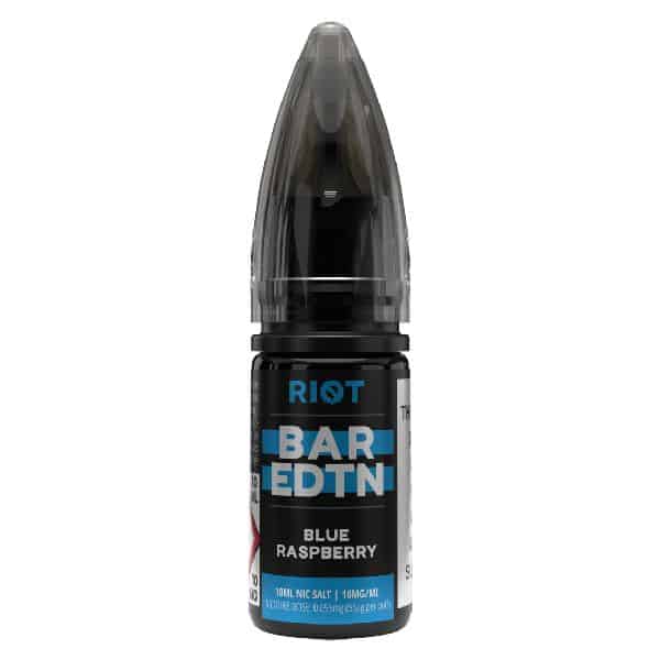 riot bar edtn blue raspberry 10ml salt derbyshire vape