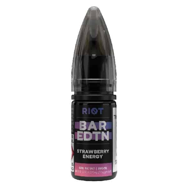 riot bar edtn strawberry energy 10ml salt derbyshire vape