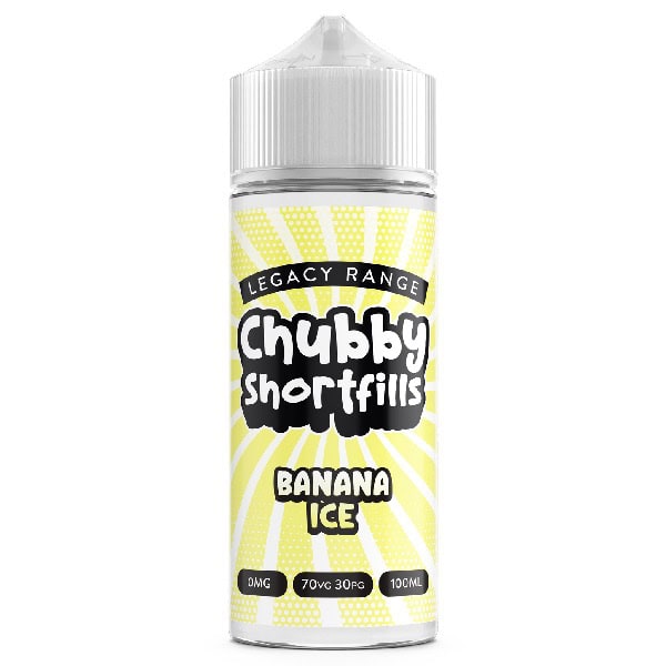 Chubby Legacy Range Shortfill Banana Ice 100ml Derbyshire Vape