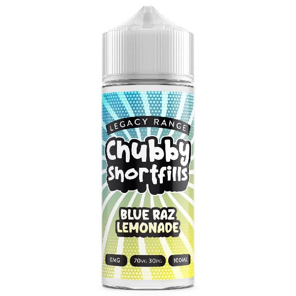 Chubby Legacy Range Shortfill Blue Raz Lemonade 100ml Derbyshire Vape