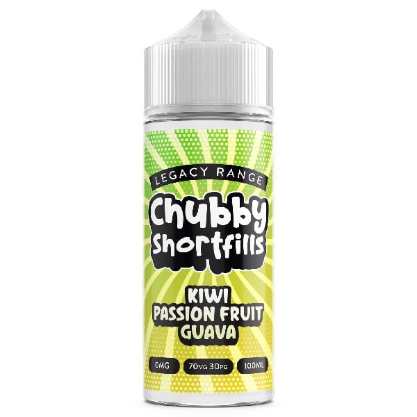 chubby Legacy Range Shortfill Kiwi Passionfruit Guava 100ml Derbyshire Vape