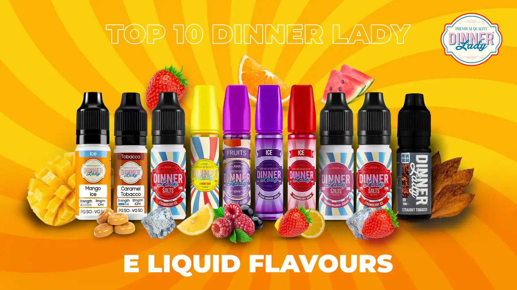 Dinner Lady Vape Menu | Derbyshire Vape Ltd