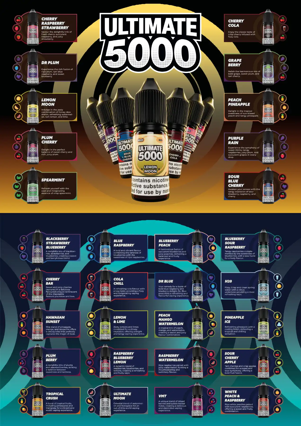 Ultimate 500 Menu | Derbyshire Vape Ltd